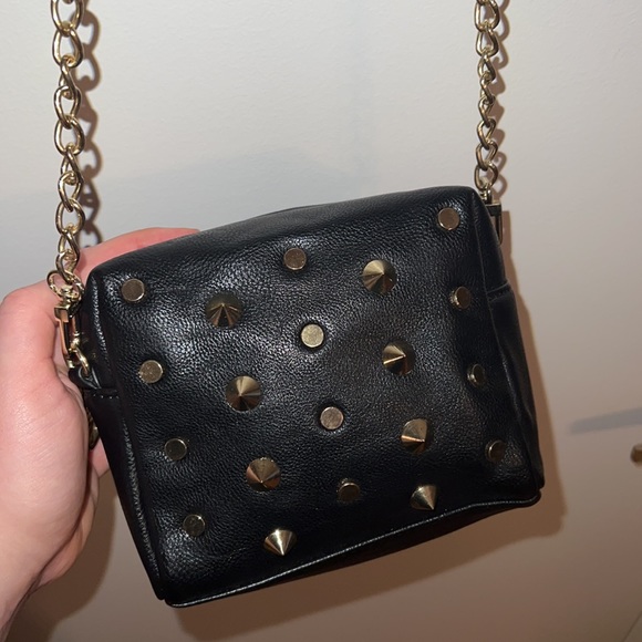 Steve Madden Black Studded Purse - Picture 3 of 5